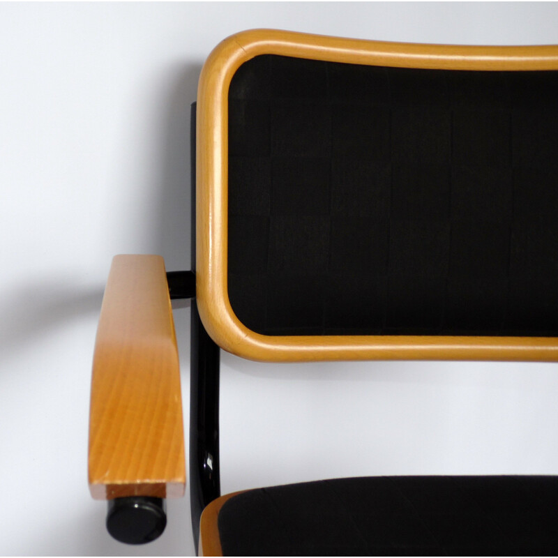 Vintage chair model black B64 by Marcel Breuer