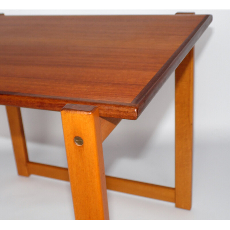 Pair of vintage bedside tables in teak 1960