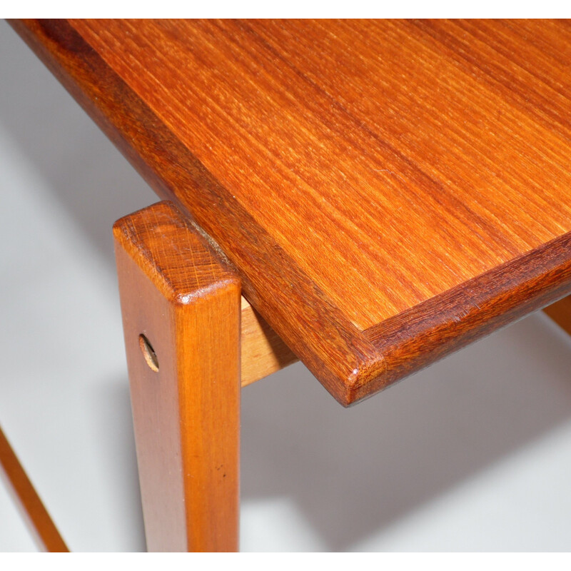 Pair of vintage bedside tables in teak 1960