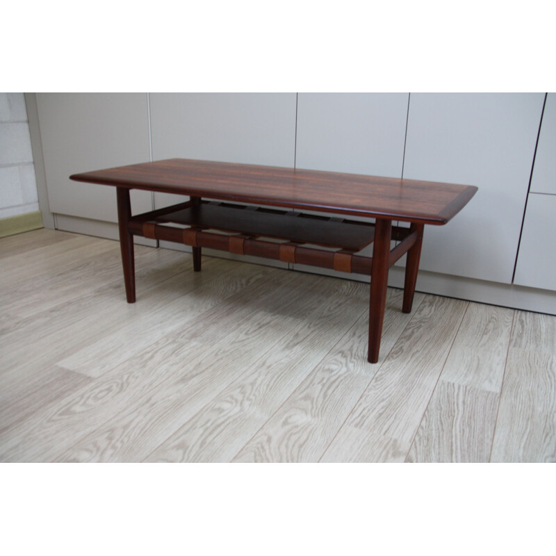 Vintage Coffee table in rio rosewood by Grete Jalk for Glostrup - Denmark 1960s