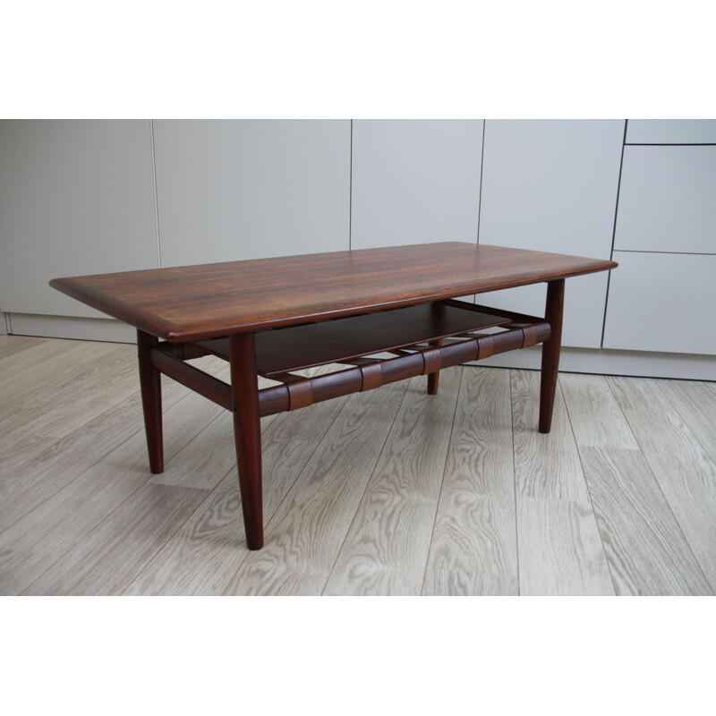 Vintage Coffee table in rio rosewood by Grete Jalk for Glostrup - Denmark 1960s