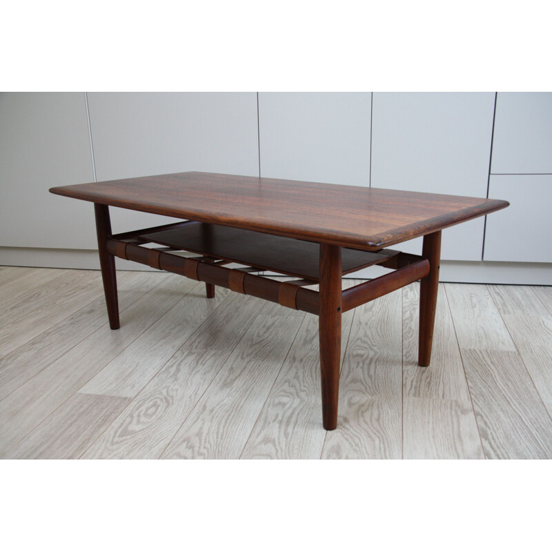 Vintage Coffee table in rio rosewood by Grete Jalk for Glostrup - Denmark 1960s