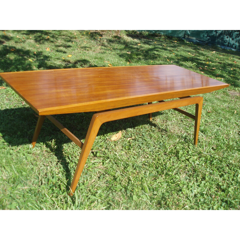 Vintage Scandinavian teak and mahogany coffee table