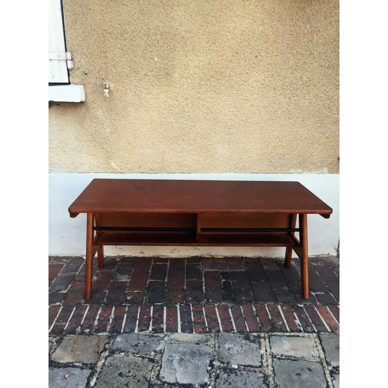 Vintage oak console table, 1950