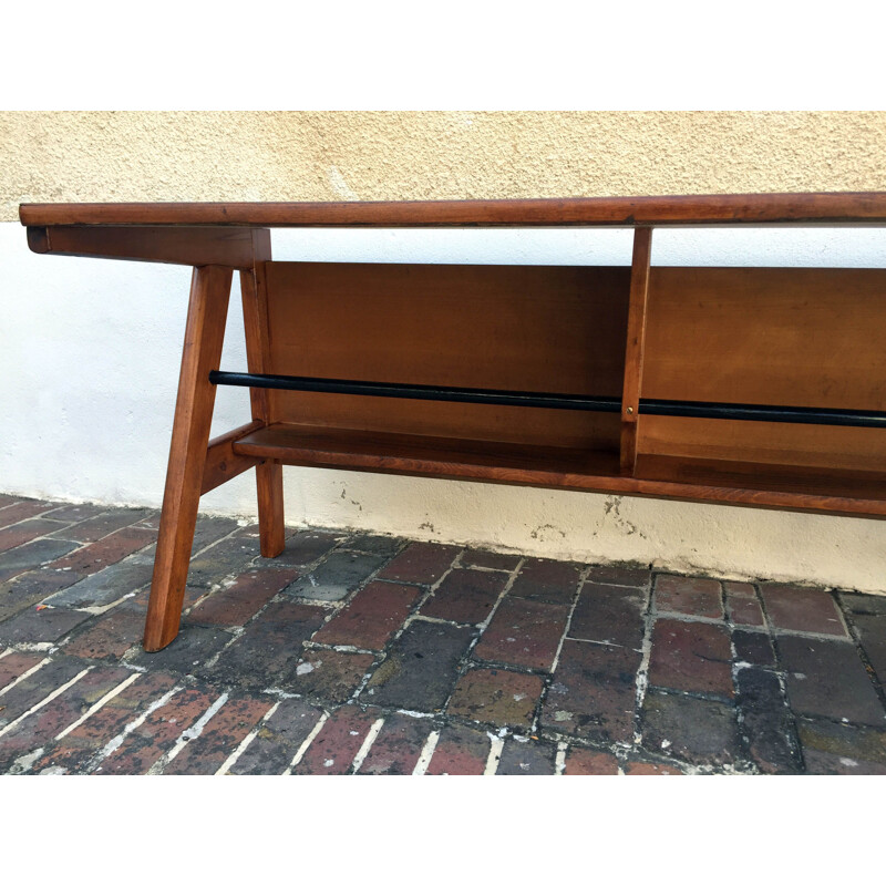 Vintage oak console table, 1950