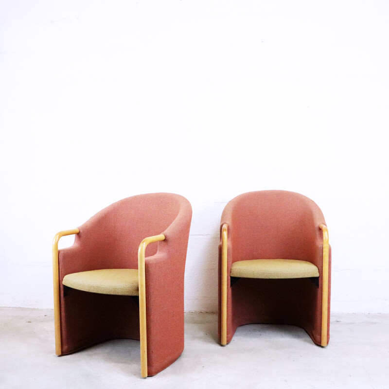 Paire de fauteuils vintage suédois, 1970
