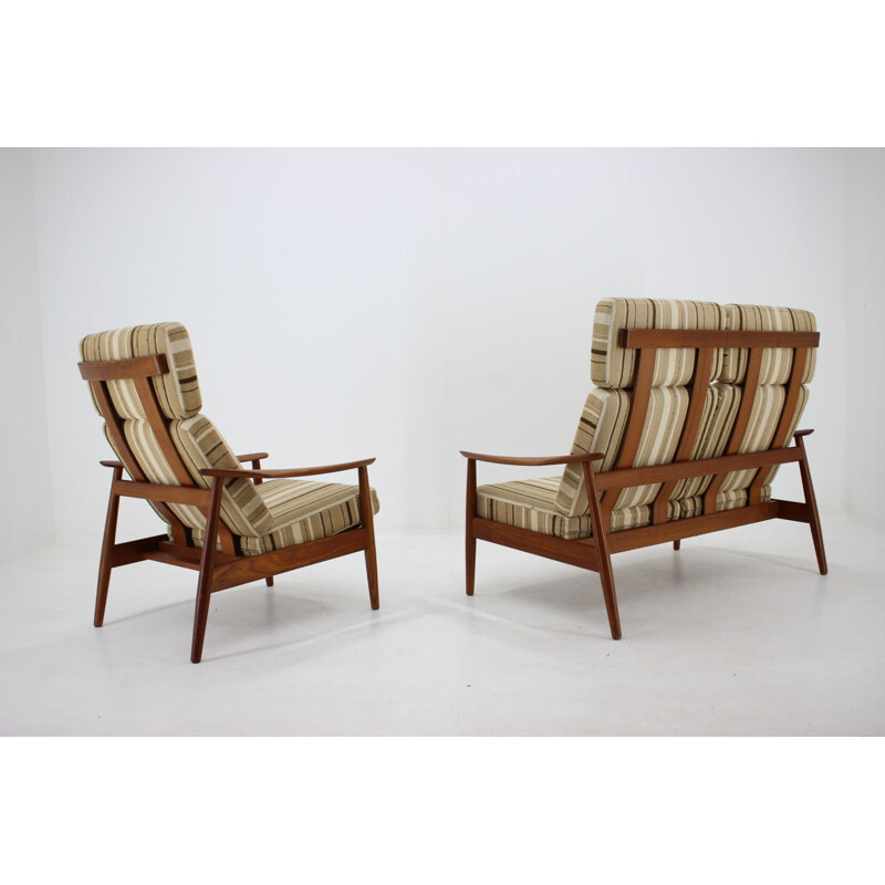 Vintage seating set Arne Vodder, France & Son, Denmark, 1960