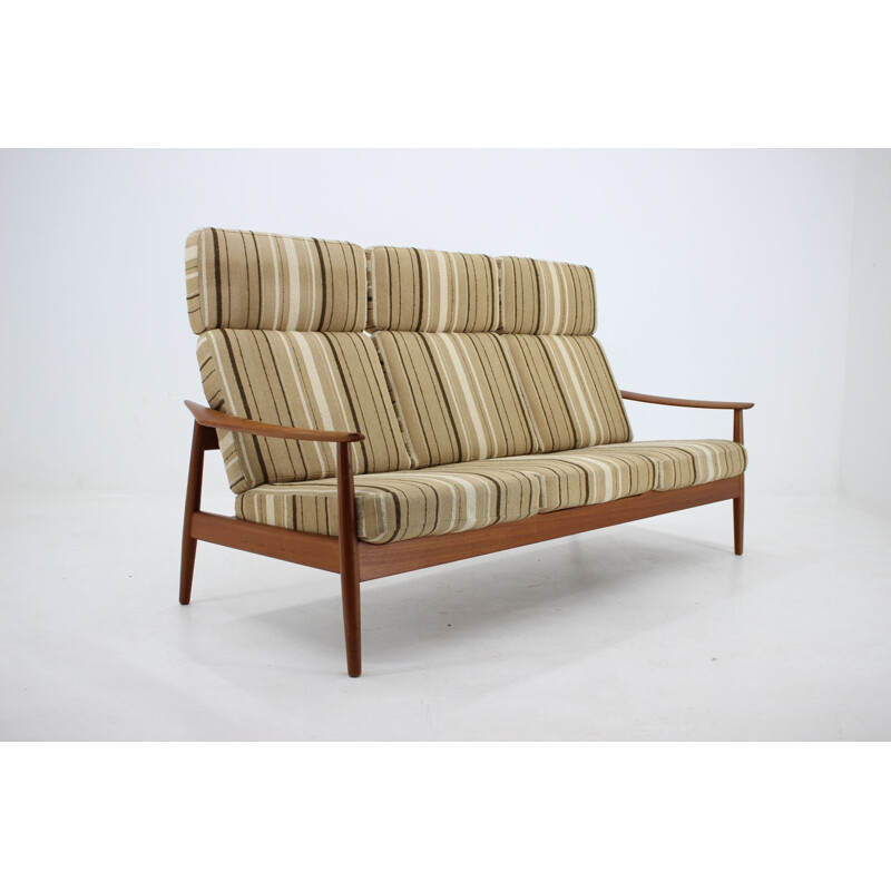 Vintage three-seat sofa FD 164 Arne Vodder, France & Son, Denmark, 1960