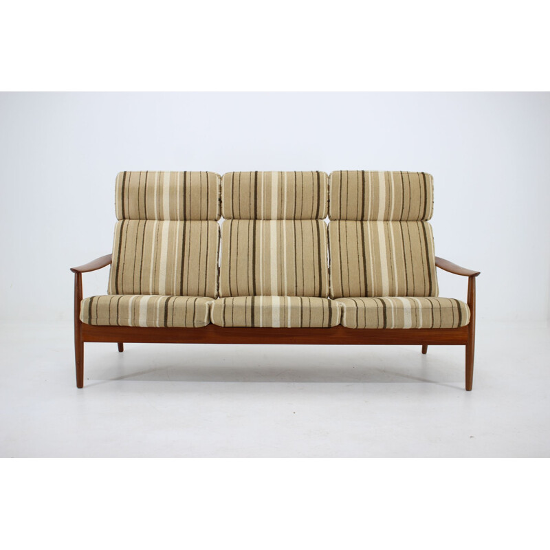 Vintage three-seat sofa FD 164 Arne Vodder, France & Son, Denmark, 1960