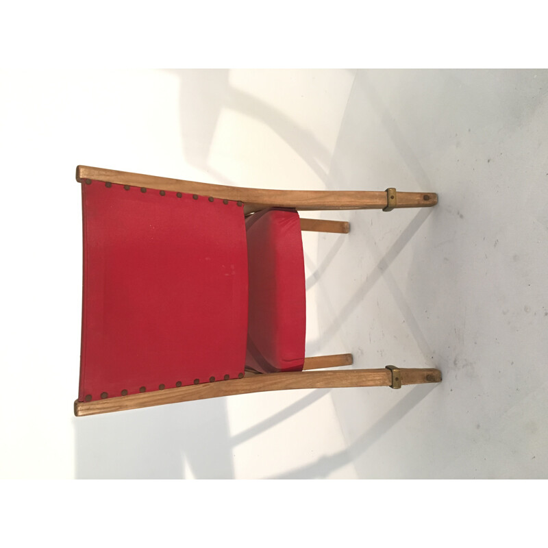 Suite de 6 chaises vintage Bow-wood ed Steiner 1950  