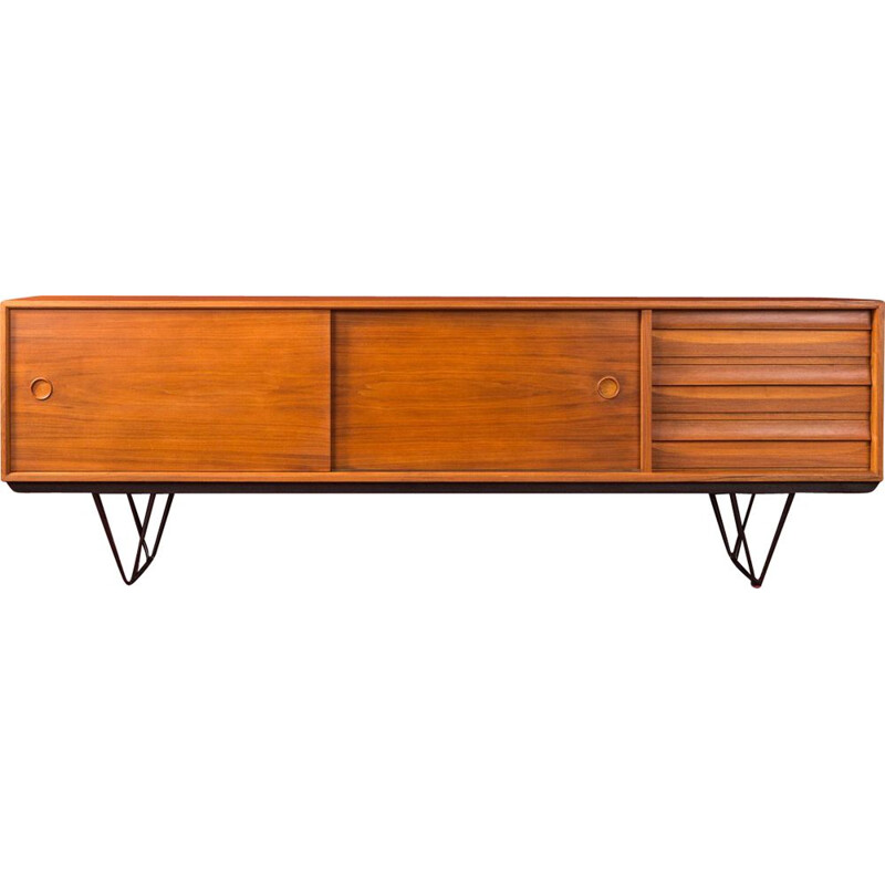 Walnut vintage sideboard, 1950s