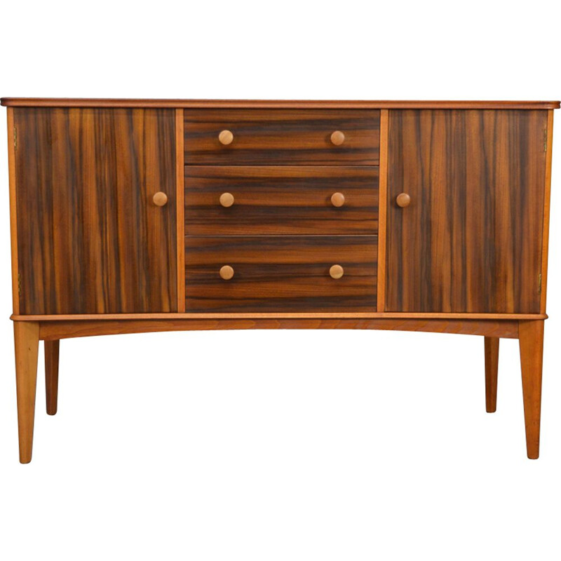 Vintage walnut sideboard By Gimson And Slater, 1950s