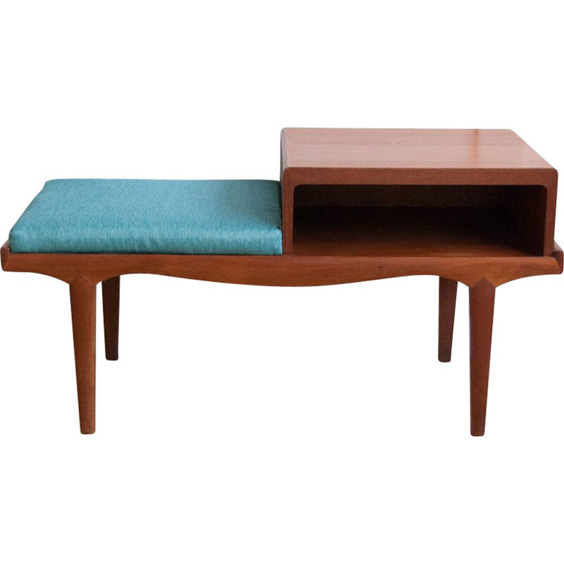 Scandinavian vintage teak bench, 1960s