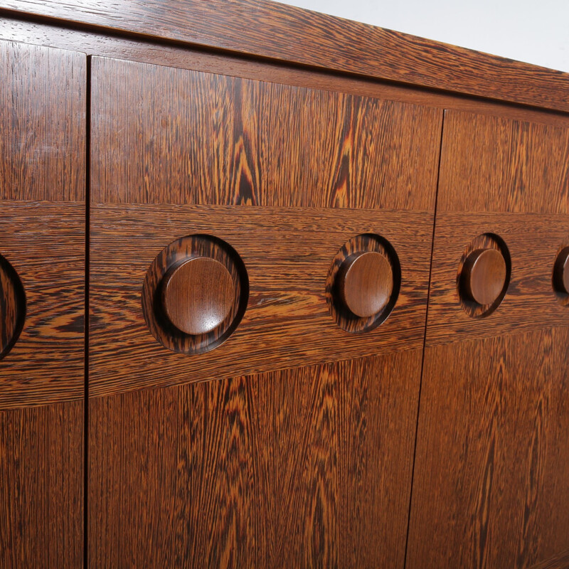 Vintage brutalist sideboard, manufactured in Belgium 1970