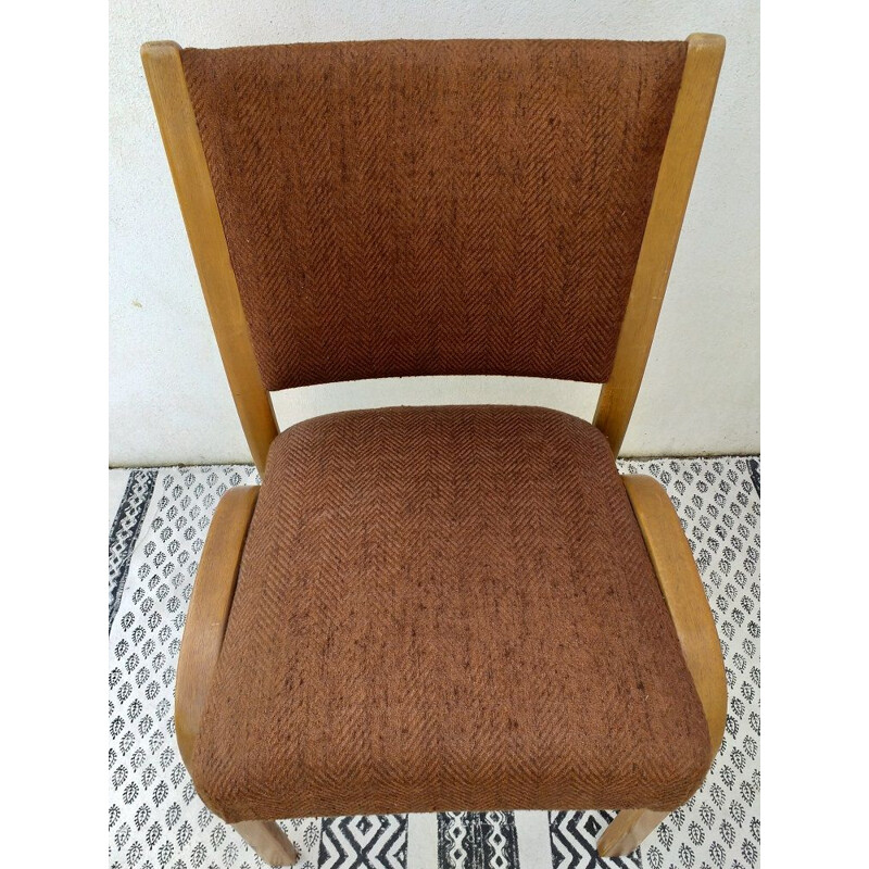 Chaise vintage Bow Wood Steiner 1950