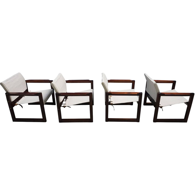 Set of 4 vintage Diana Safari armchairs by Karin Mobring for Ikea, 1972