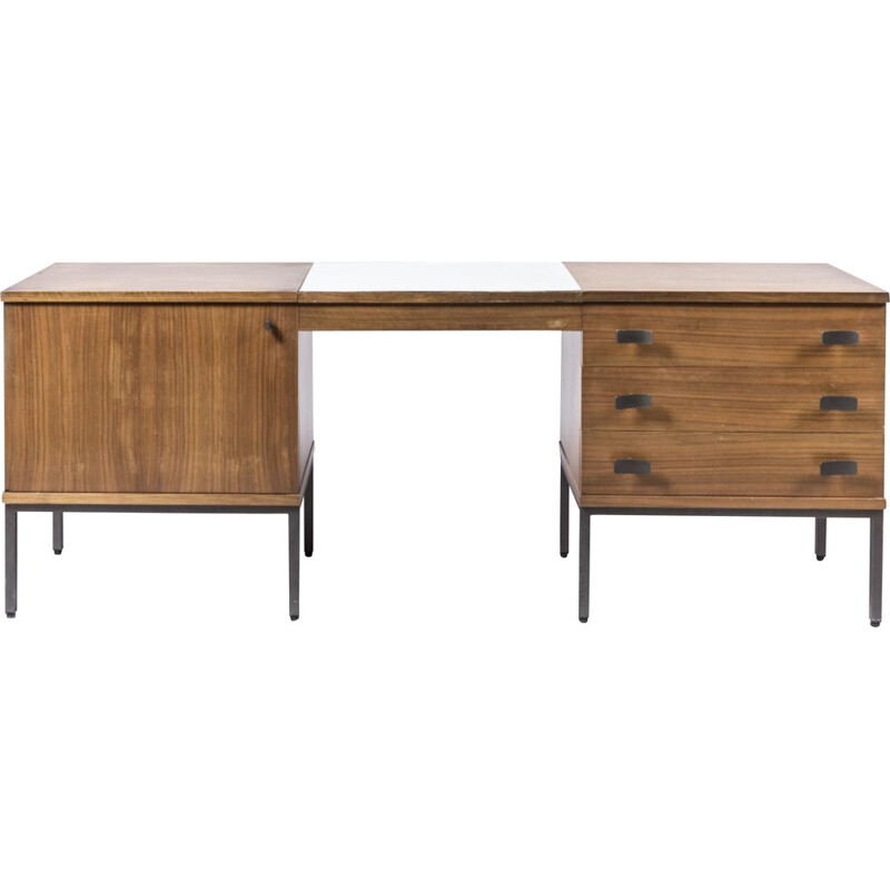 Vintage rosewood desk by Antoine Philippon and Jacqueline Lecocq, 1965