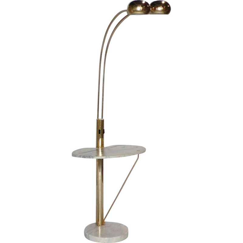 Vintage Scandinavian gold lamppost, 1980