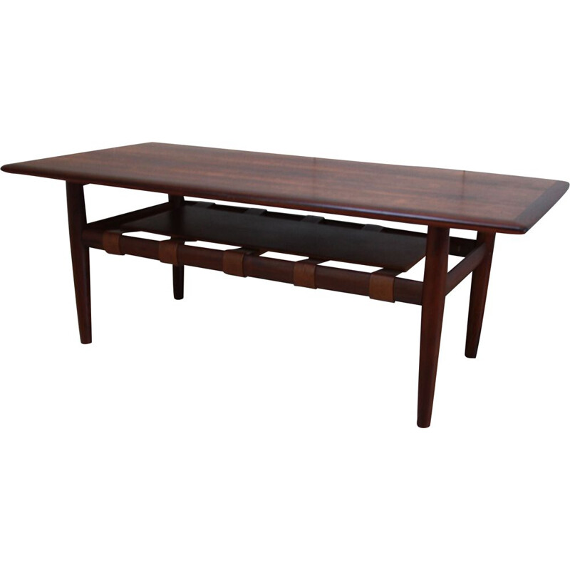 Vintage Coffee table in rio rosewood by Grete Jalk for Glostrup - Denmark 1960s