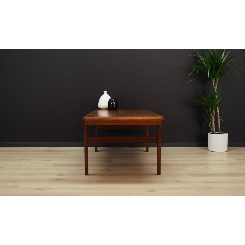 Table basse en teck vintage Johannes Andersen 1970