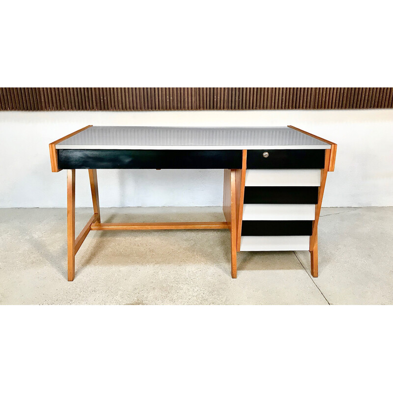 Vintage desk with Fold-Out German architect's 1950