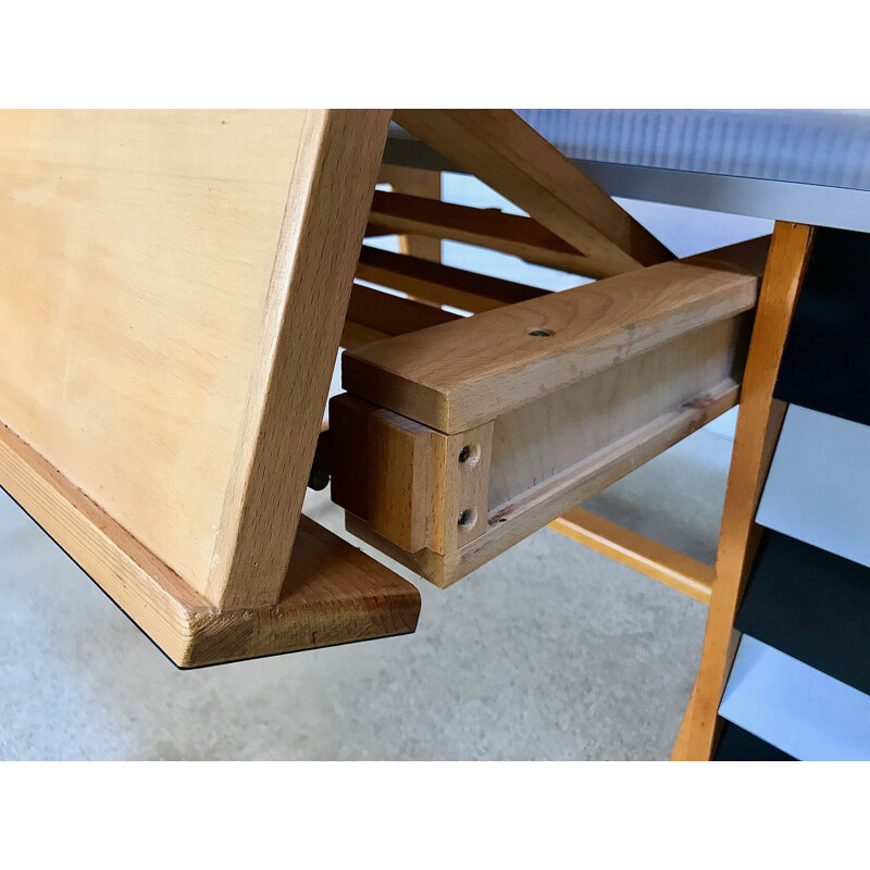 Vintage desk with Fold-Out German architect's 1950