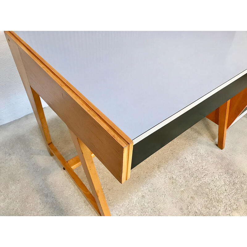 Vintage desk with Fold-Out German architect's 1950