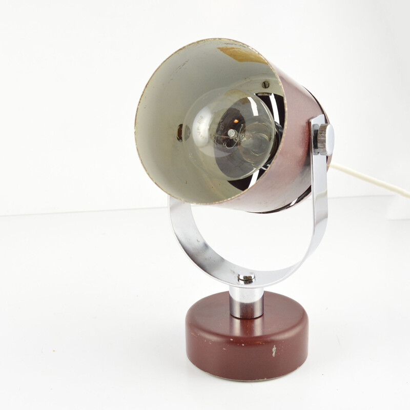 Vintage futuristic wall lamp, designed by S. Indra, Czechoslovakia, 1970