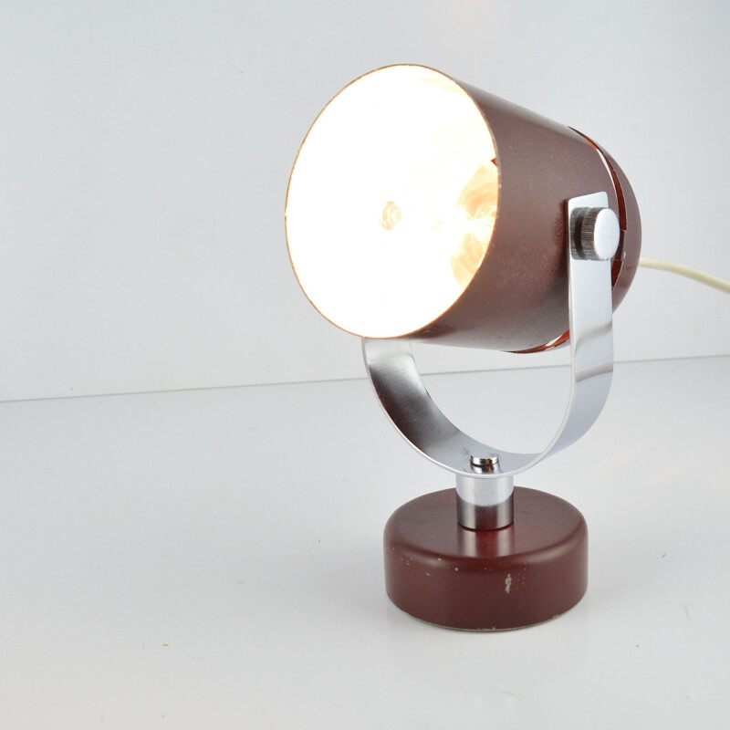 Vintage futuristic wall lamp, designed by S. Indra, Czechoslovakia, 1970