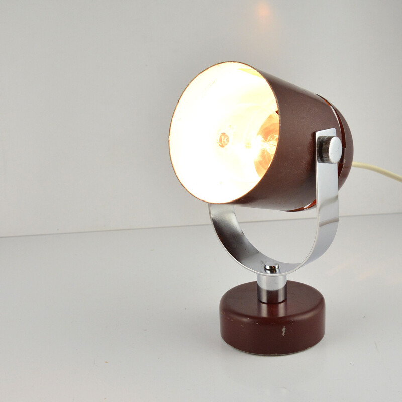 Vintage futuristic wall lamp, designed by S. Indra, Czechoslovakia, 1970