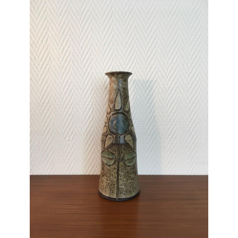 Vase vintage en céramique par Hannie Mein, Hollande 1970