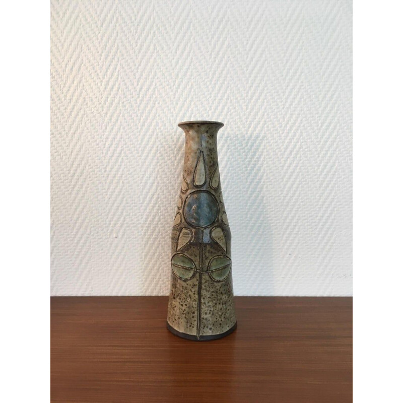 Vintage ceramic vase by Hannie Mein, Holland 1970