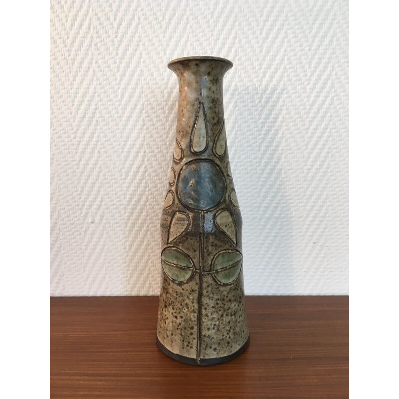 Vaso de cerâmica Vintage de Hannie Mein, Holanda 1970
