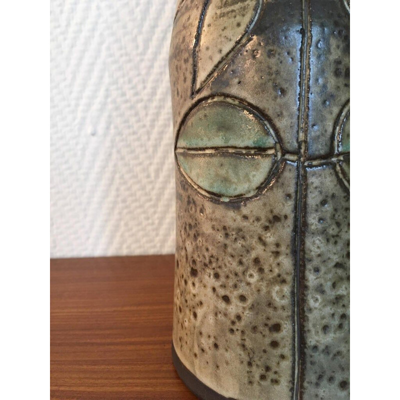 Vintage ceramic vase by Hannie Mein, Holland 1970