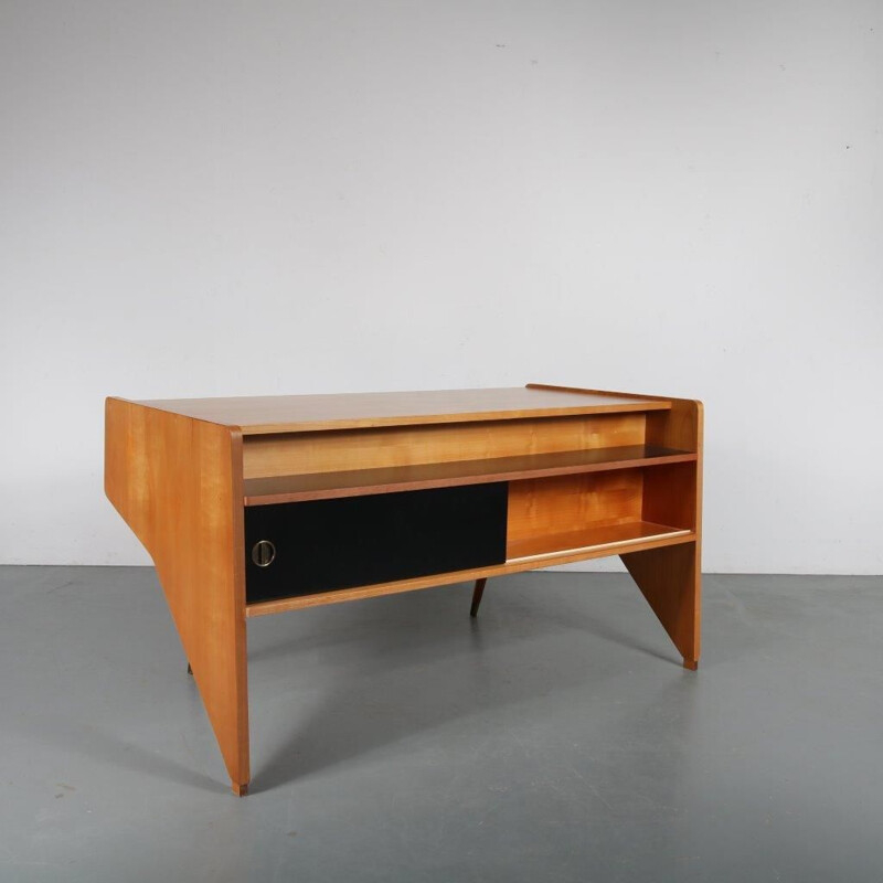 Vintage  "Oslo" desk by Oswald Vermaercke for V-Form, Belgium, 1950