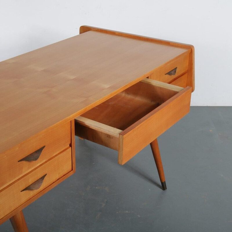 Vintage  "Oslo" desk by Oswald Vermaercke for V-Form, Belgium, 1950