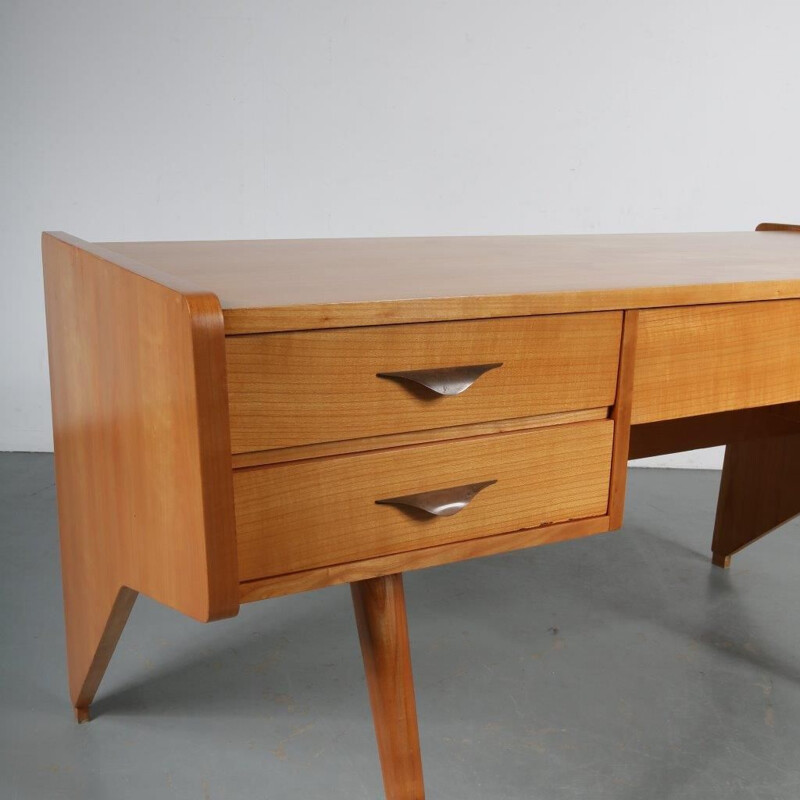 Vintage  "Oslo" desk by Oswald Vermaercke for V-Form, Belgium, 1950