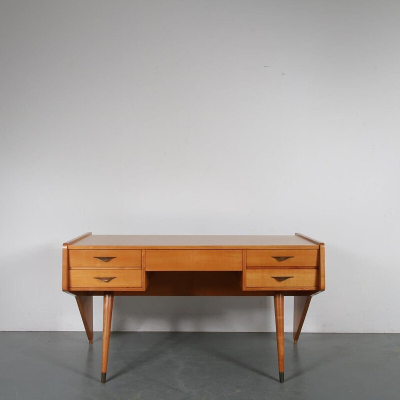 Vintage  "Oslo" desk by Oswald Vermaercke for V-Form, Belgium, 1950