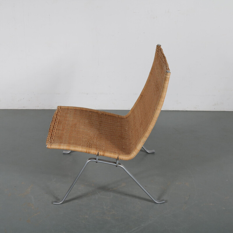 Chaise longue vintage PK22 par Poul Kjaerholm pour Kold Christensen, Danemark, 1960