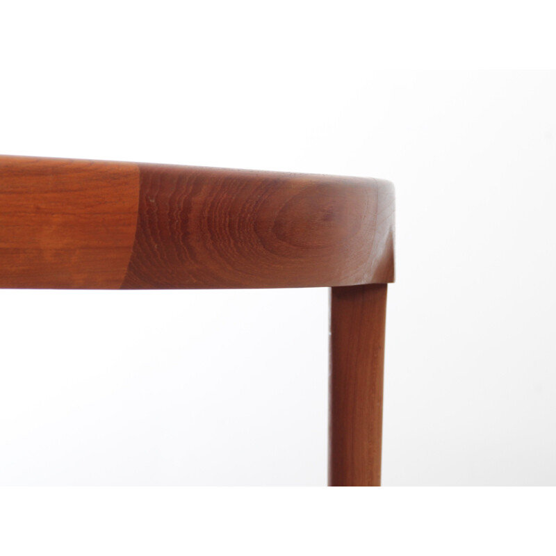 Vintage round teak dining table from Ib Kofod-Larsen for Faarup Møblelfabrick