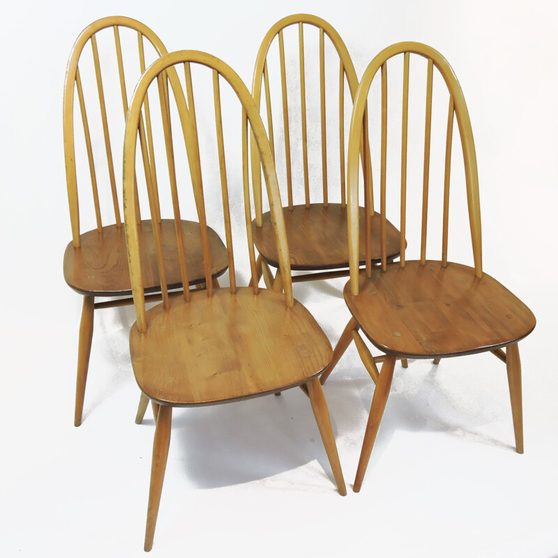 Vintage beech dining chair by Lucian Ercolani, 1960s