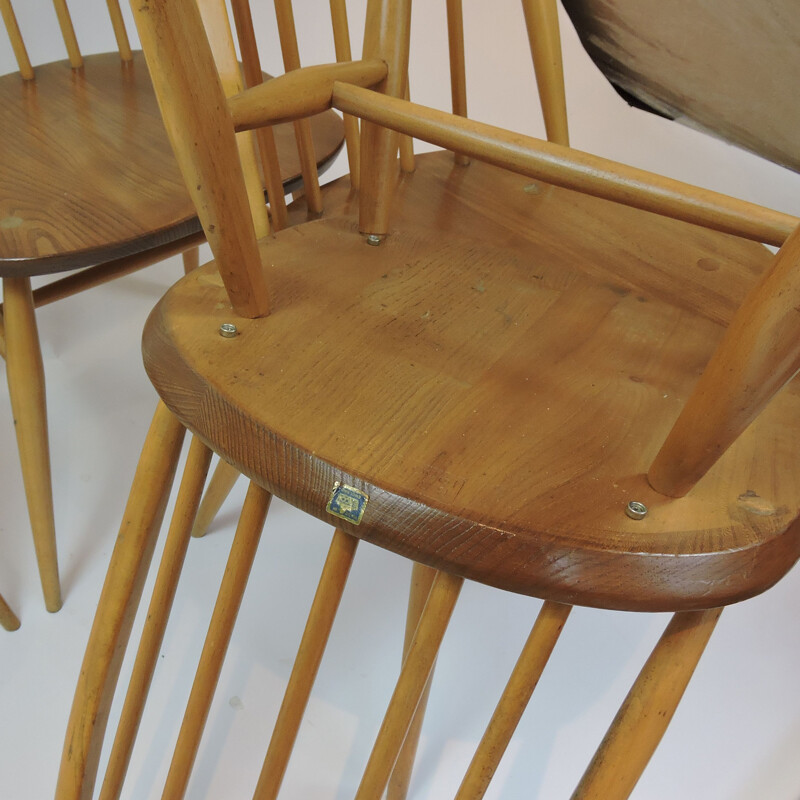 Vintage beech dining chair by Lucian Ercolani, 1960s