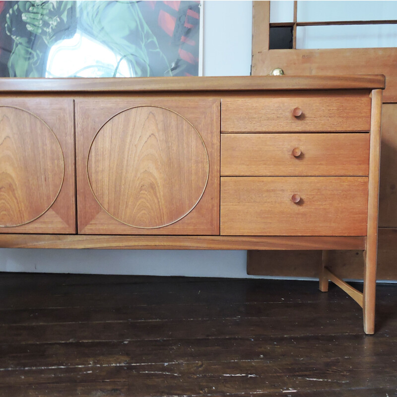 Vintage circle sideboard by Patrick Lee from Nathan, 1960s
