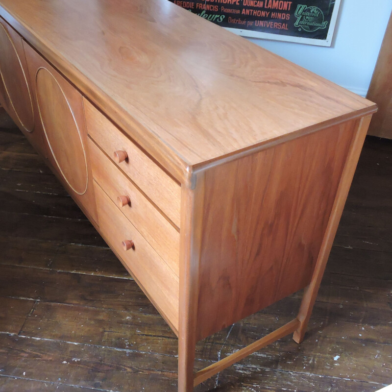 Vintage circle sideboard by Patrick Lee from Nathan, 1960s