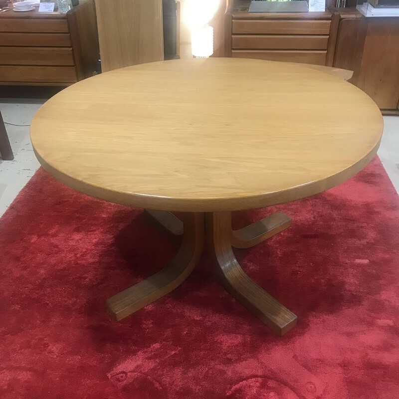 Vintage T40 dining table by Pierre Chapo, 1974s