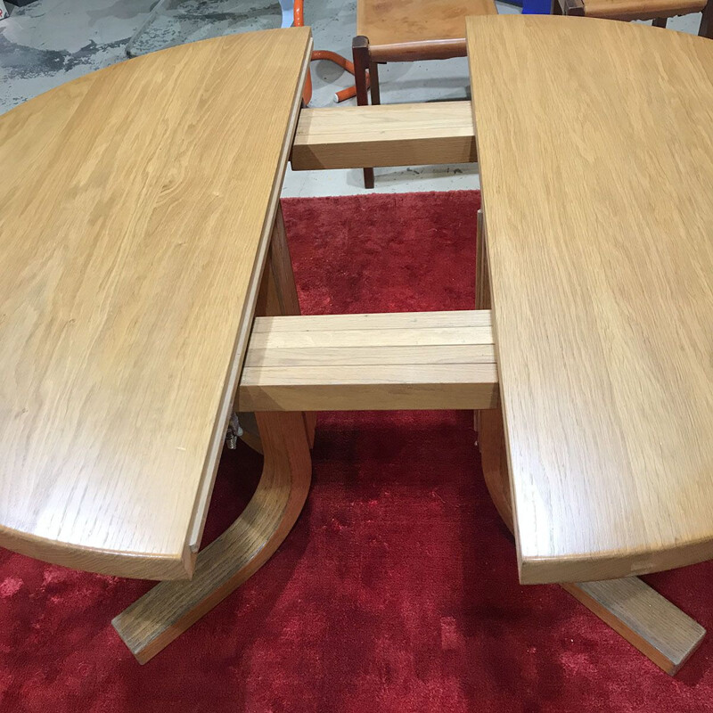 Vintage T40 dining table by Pierre Chapo, 1974s