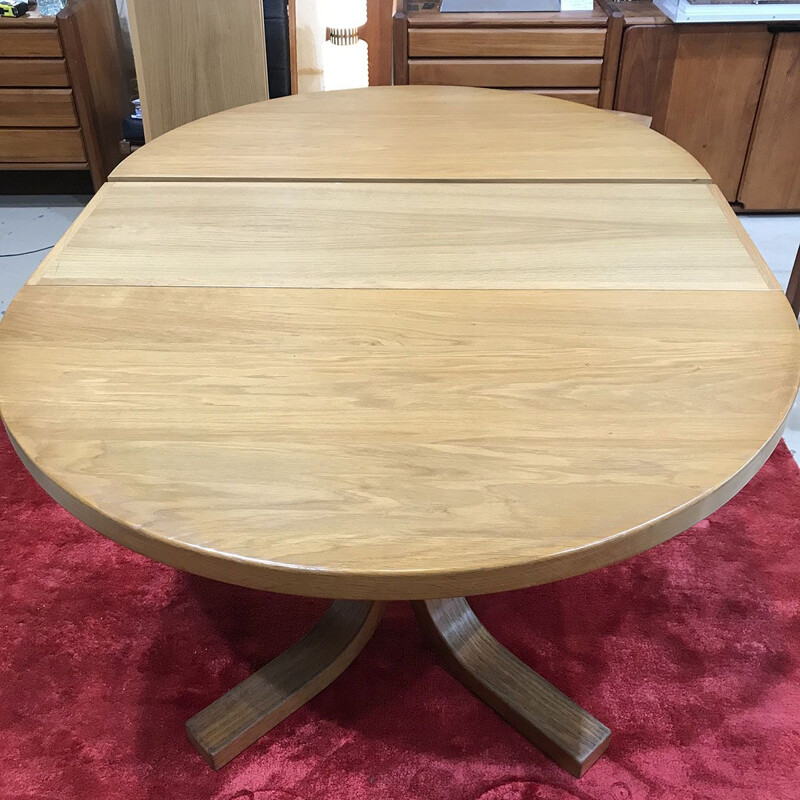 Vintage T40 dining table by Pierre Chapo, 1974s