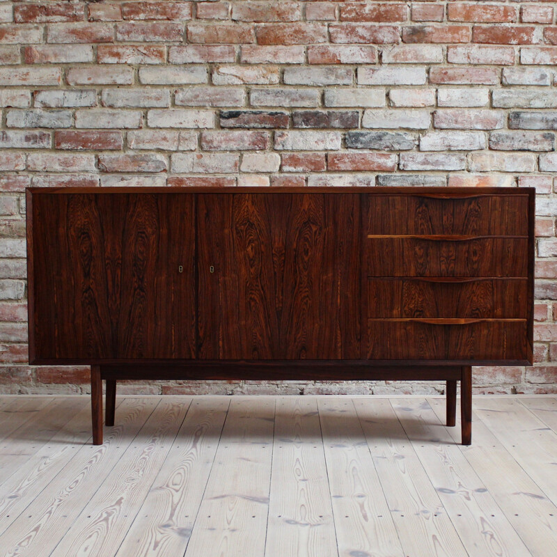 Vintage rosewood sideboard by Erling Torvits for Klim Mobelfabrik, Denmark, 1960s