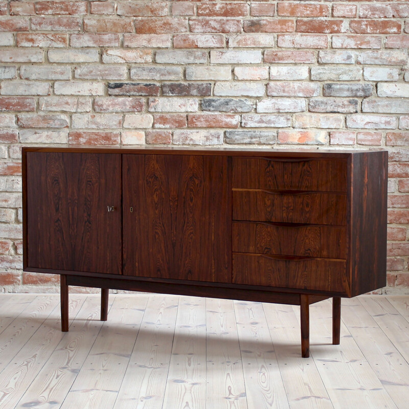 Vintage rosewood sideboard by Erling Torvits for Klim Mobelfabrik, Denmark, 1960s