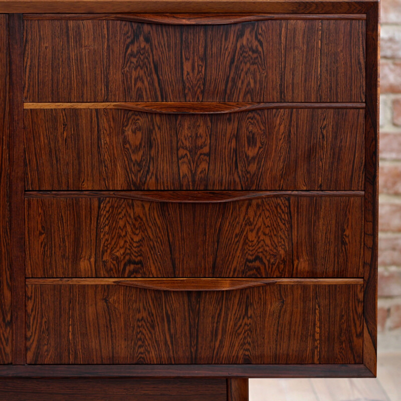 Vintage rosewood sideboard by Erling Torvits for Klim Mobelfabrik, Denmark, 1960s